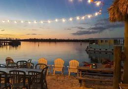 The view of Johnson's Bay from the Capri Fish House